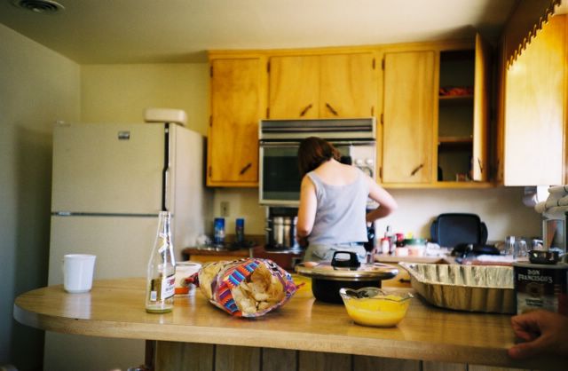 Amy made us a delicious macaroni and cheese, which everybody told me not to eat. I ate some anyway. It was really, really good. When you're sick, and someone feeds you, and you love the food, you share a special bond with them for the rest of your life.