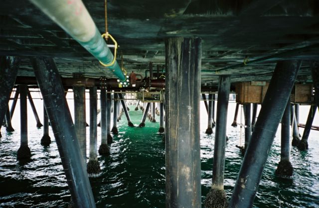 The seedy underbelly of the Santa Monica Pier.